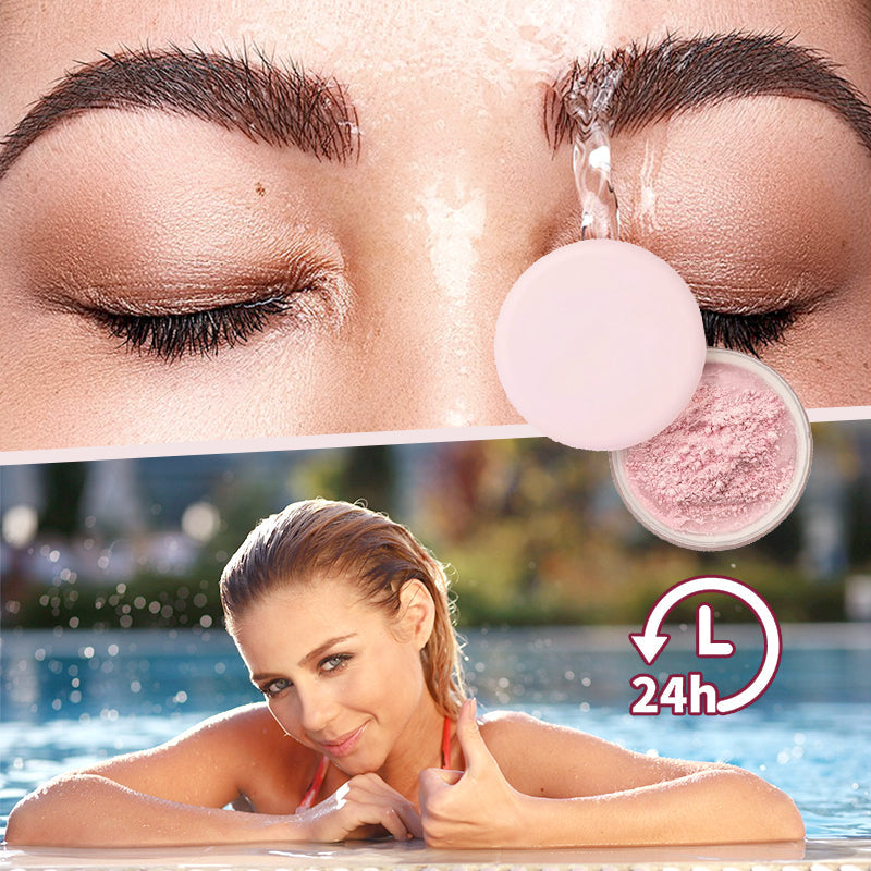 🎉Różowy puder utrwalający Beauty🤩Darmowy pędzel do pudru o tej samej wartości przy dzisiejszym zamówieniu