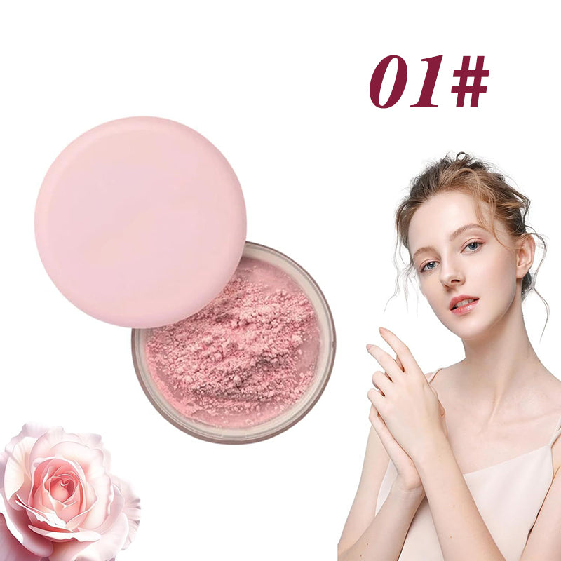 🎉Różowy puder utrwalający Beauty🤩Darmowy pędzel do pudru o tej samej wartości przy dzisiejszym zamówieniu