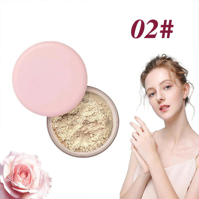 🎉Różowy puder utrwalający Beauty🤩Darmowy pędzel do pudru o tej samej wartości przy dzisiejszym zamówieniu