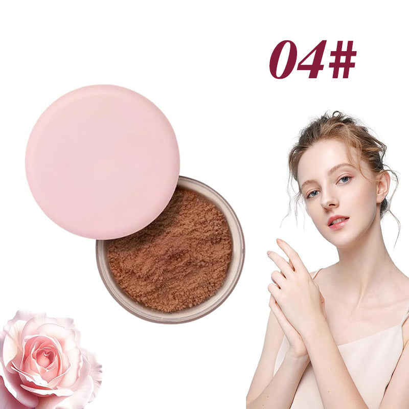 🎉Różowy puder utrwalający Beauty🤩Darmowy pędzel do pudru o tej samej wartości przy dzisiejszym zamówieniu