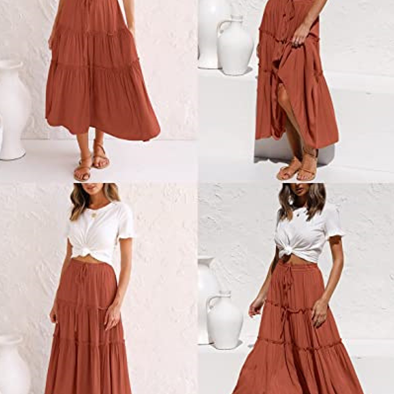 Spódnica z plisowaną boho