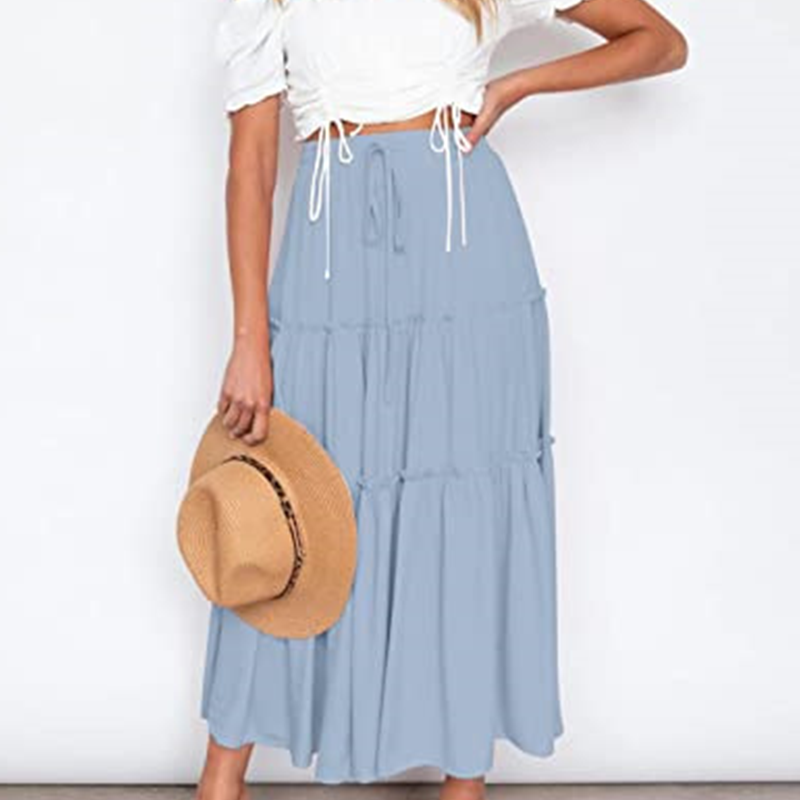Spódnica z plisowaną boho