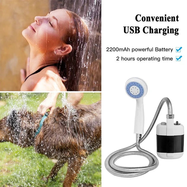 Zewnętrzny przenośny prysznic na zewnątrz USB
