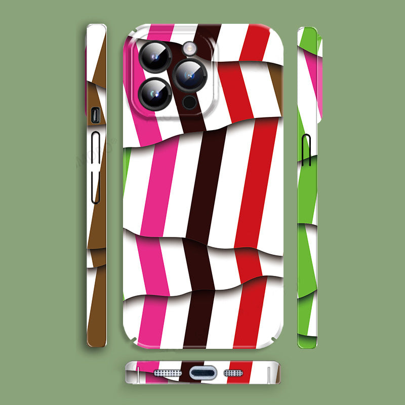 Nieregularne paski Filigree iPhone Sprawa kreatywna