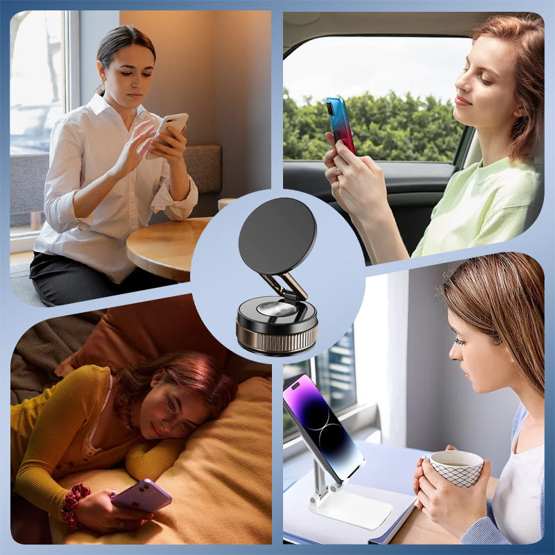 360 ° obrotowy uchwyt na telefon magnetyczny próżniowy