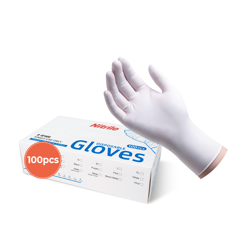 100pcs żywności jednorazowe rękawiczki nitrylowe