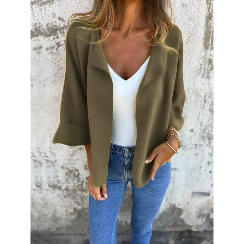 💖Damska elegancka kurtka casualowa z klapami