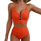 🔥 S-2XL 🌞 Női magas derekú bikini 🌊👙