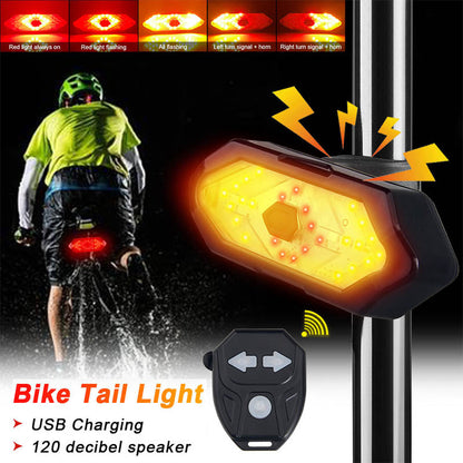 🔥🚴‍♂️ Vízhatlan Éjszakai LED Lámpa Távirányítóval: Biztonságos Fordulójelzés és Erős Fény! 🌙