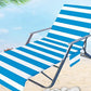 🌞🏖️ Nagy Napozóágy Törölköző Tárolózsebekkel