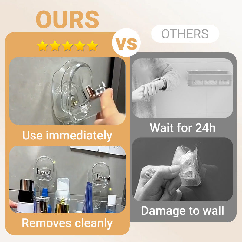 🔥Stojak do przechowywania z przyssawką i otworami drenażowymi