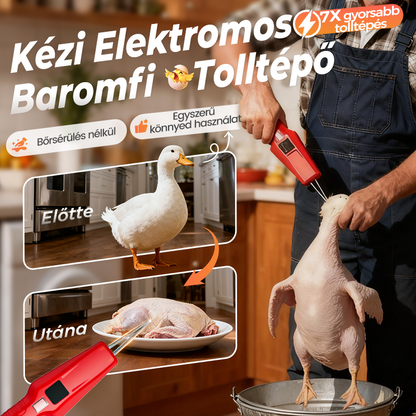 🦆🔥50% KEDVEZMÉNY KORLÁTOTT IDŐRE🔥 🐓 Elektromos baromfi tolltépő