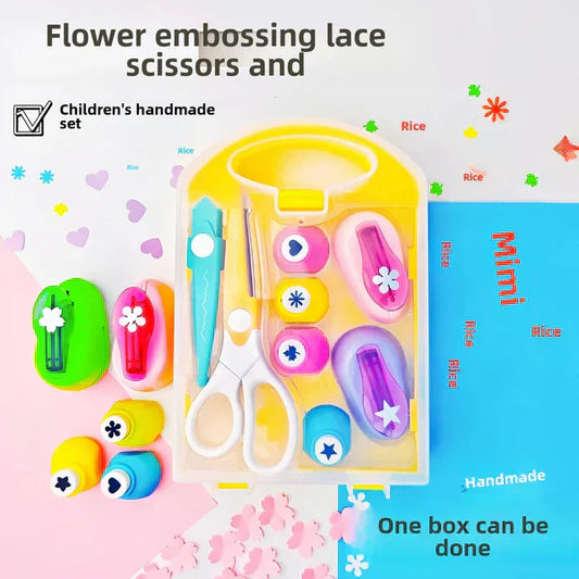 💖 Ajándék a gyermeknek 🎁 Kreatív gyerekek DIY lyukasztó kézműves készlet 🎉