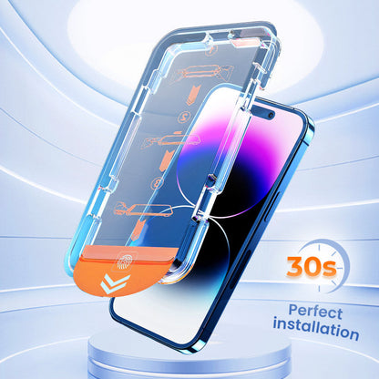 📱✨ 4K HD/Kukucskálásgátló edzett üveg képernyővédő automatikus portalanító telepítéssel