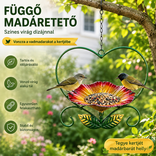 🐦 Kültéri, szív alakú, felakasztható madáretető🏡
