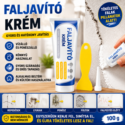 🧰🏡 Faljavító Készlet Spatulával