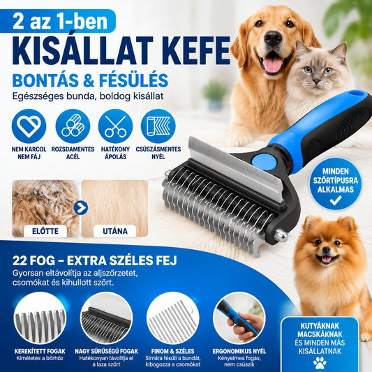 🐾 Korlátozott idejű ajánlat: 50% KEDVEZMÉNY ✂️ Professzionális aljszőrzet-eltávolító kutyáknak és macskáknak