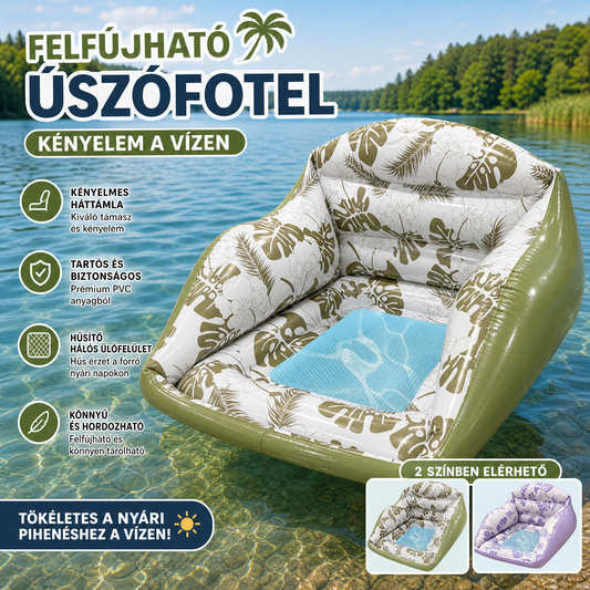🌊U alakú felfújható medenceuszonya – Pihenjen stílusosan, könnyen tárolható⚡