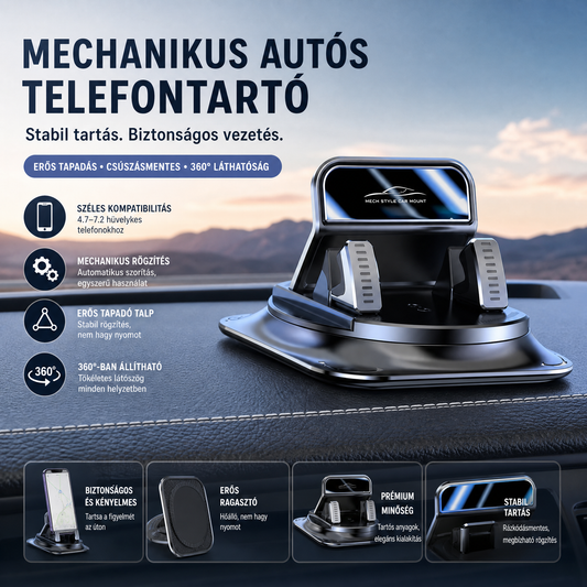 🚗📱Csúszásgátló fix autós telefontartó