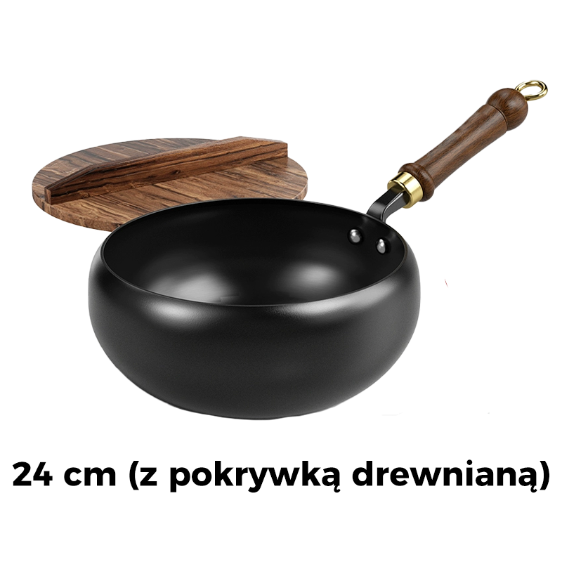 🍳Wyprzedaż błyskawiczna🔥Ultralekka, niepowlekana, gruba żeliwna patelnia nieprzywierająca
