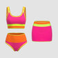 🏖️👙 Ütős színblokkos, patchwork bikini