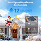 🎁 Teremts ünnepi hangulatot! 🎅 Mikulás napelemes lámpa – varázslatos fény tölti be kertedet ünnepi ragyogással. ✨