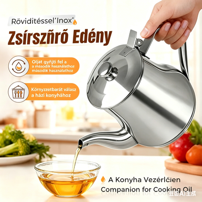 🔥2026 Új modell 304 Rozsdamentes acél olajkanna