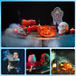 🎃 12 színű LED‑es ködgenerátor – Látványos fényeffektus halloweeni bulikhoz otthon