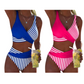 🌴🌊 Csíkos mintás kétrészes bikini szett