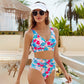 👙 Női divatos, szexi, nyomtatott fürdőruha 3 darabos szett