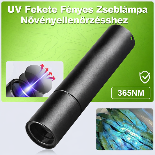🔦🥦👁️‍🗨️UV-fekete fényű zseblámpa zöldségek ellenőrzéséhez🌈🟣