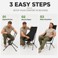 🔥Rock Anywhere Instantly! No-Sag 113kg Foldable Camping Chair