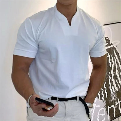 👕2026 Férfi Gentlemans Business rövid ujjú fitness rövid ujjú