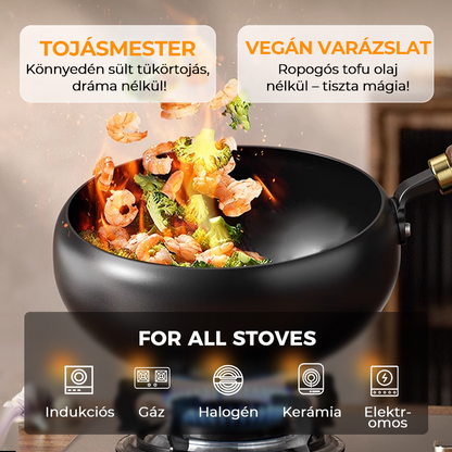 🔥Újévi különleges ajánlat🍲Bevonat nélküli vastag vasedény