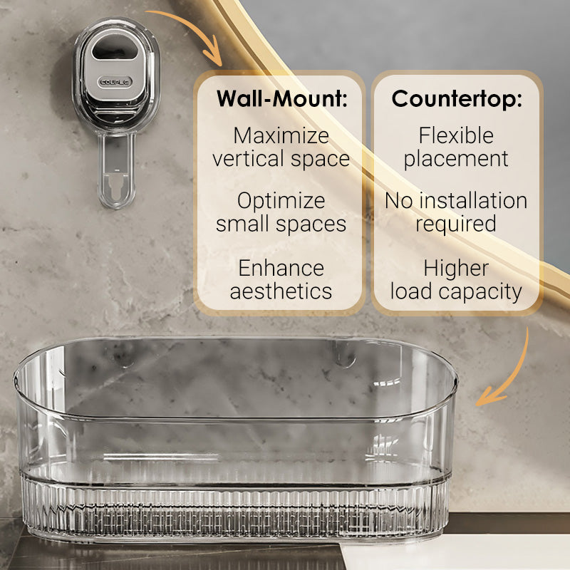 🔥Stojak do przechowywania z przyssawką i otworami drenażowymi
