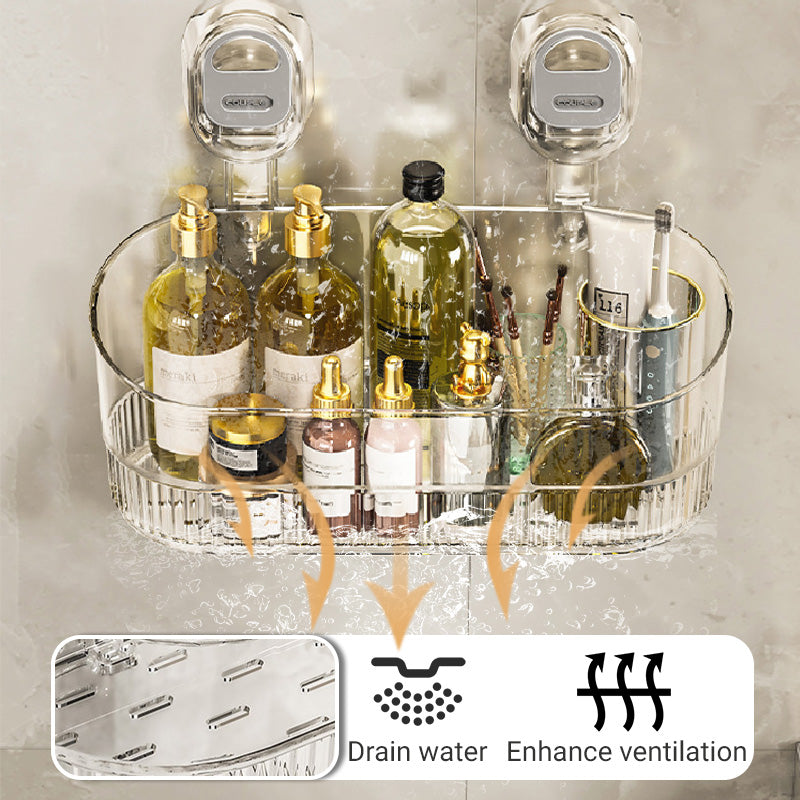 🔥Stojak do przechowywania z przyssawką i otworami drenażowymi