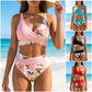 🌸(EU S-XL)🌿 Női virágmintás, magas derekú bikini szett (EU S-XL)