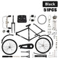 🚴 1:10 Szimulációs Mini DIY Retro Kerékpár Modell Dísz 🎁