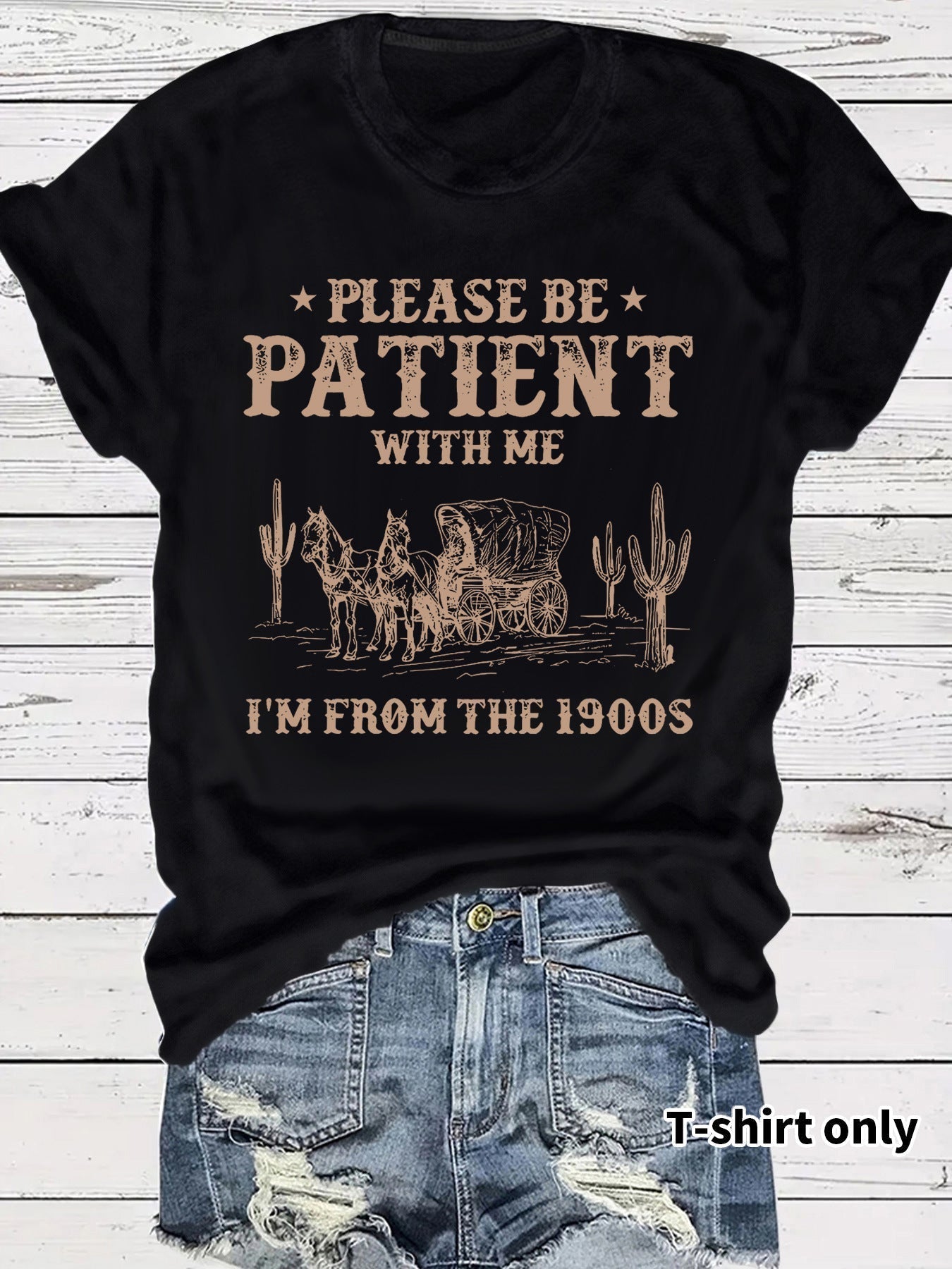 👕 Jestem z 1900 roku ✨ Retro krótkie rękawy