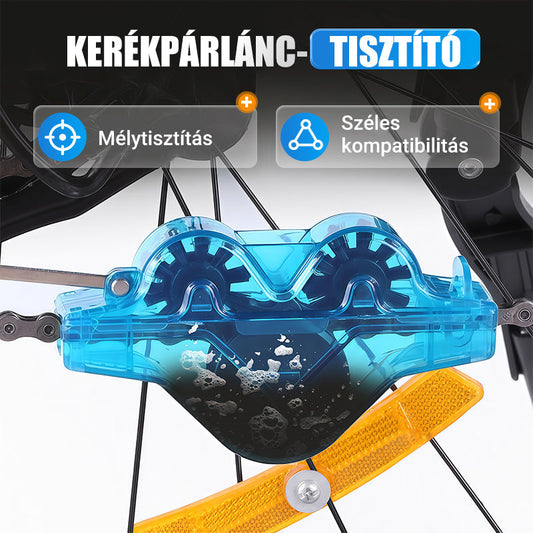 🔥 Univerzális kerékpár lánctisztító – Mélytisztítás, egyszerűen