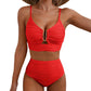 🔥 S-2XL 🌞 Női magas derekú bikini 🌊👙