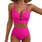 🔥 S-2XL 🌞 Női magas derekú bikini 🌊👙