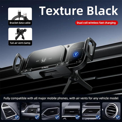 ⚡15 W-os vezeték nélküli gyorstöltő autós telefontartó, összecsukható és standard okostelefonokhoz alkalmas