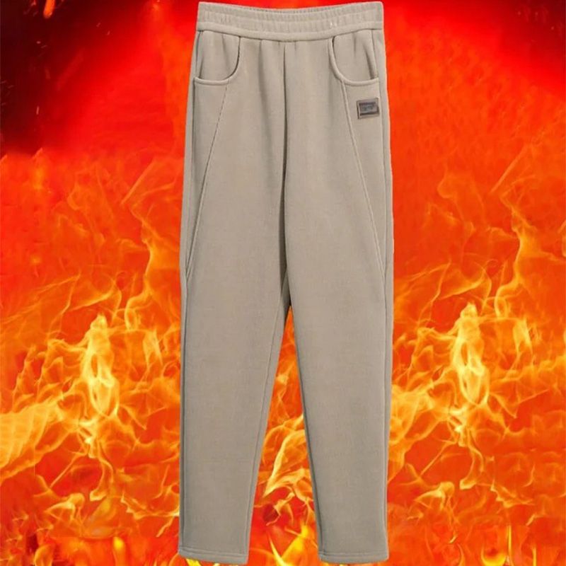 🔥👖Ciepłe spodnie z wysokim stanem i wełnianą podszewką