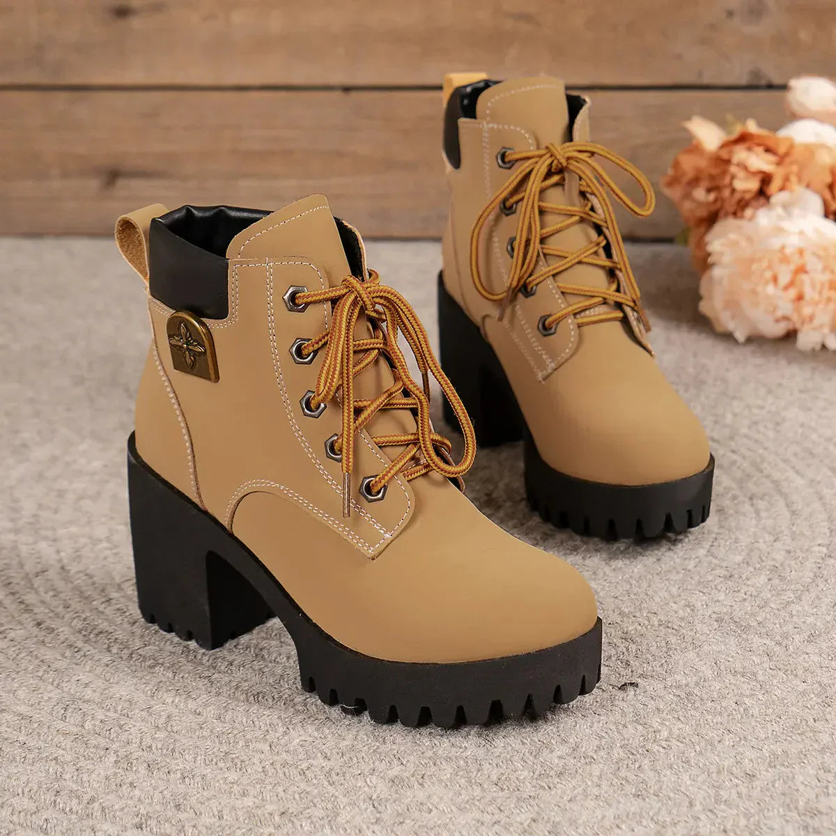🎅🔥【35-42】2025 nowa gruba podeszwa brytyjski styl Martin buty🔥