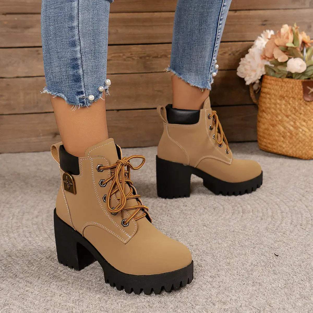 🎅🔥【35-42】2025 nowa gruba podeszwa brytyjski styl Martin buty🔥