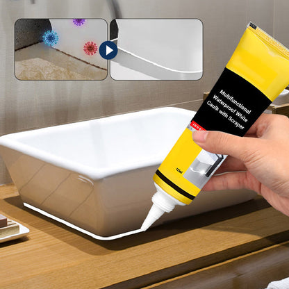 【🔥2+1 ingyen】💧Többfunkciós vízálló fehér tömítőanyag kaparóval