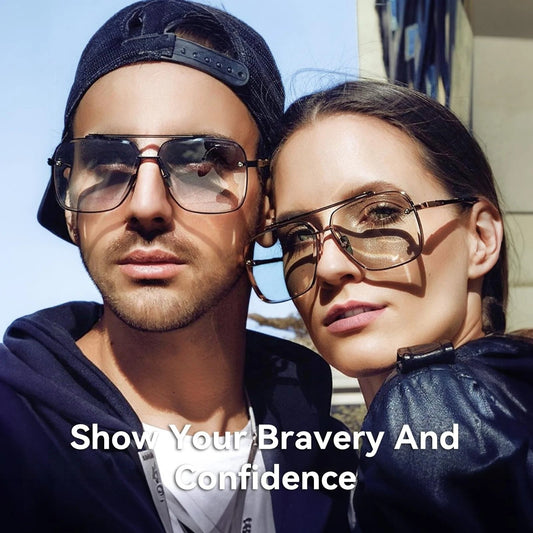 🌞Okulary przeciwsłoneczne retro z gradientem UV400 Protection🕶️