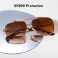 🌞Okulary przeciwsłoneczne retro z gradientem UV400 Protection🕶️