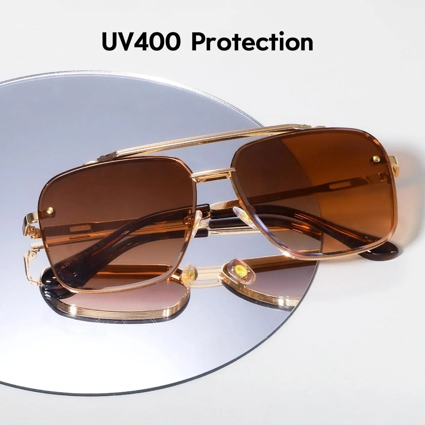 🌞Okulary przeciwsłoneczne retro z gradientem UV400 Protection🕶️